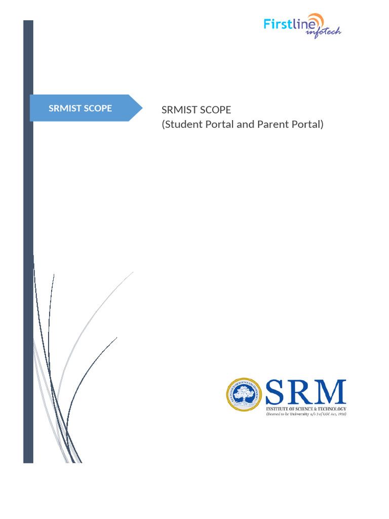 SRMIST Student & Parent Portal Guide | PDF | Google Play | Mobile App