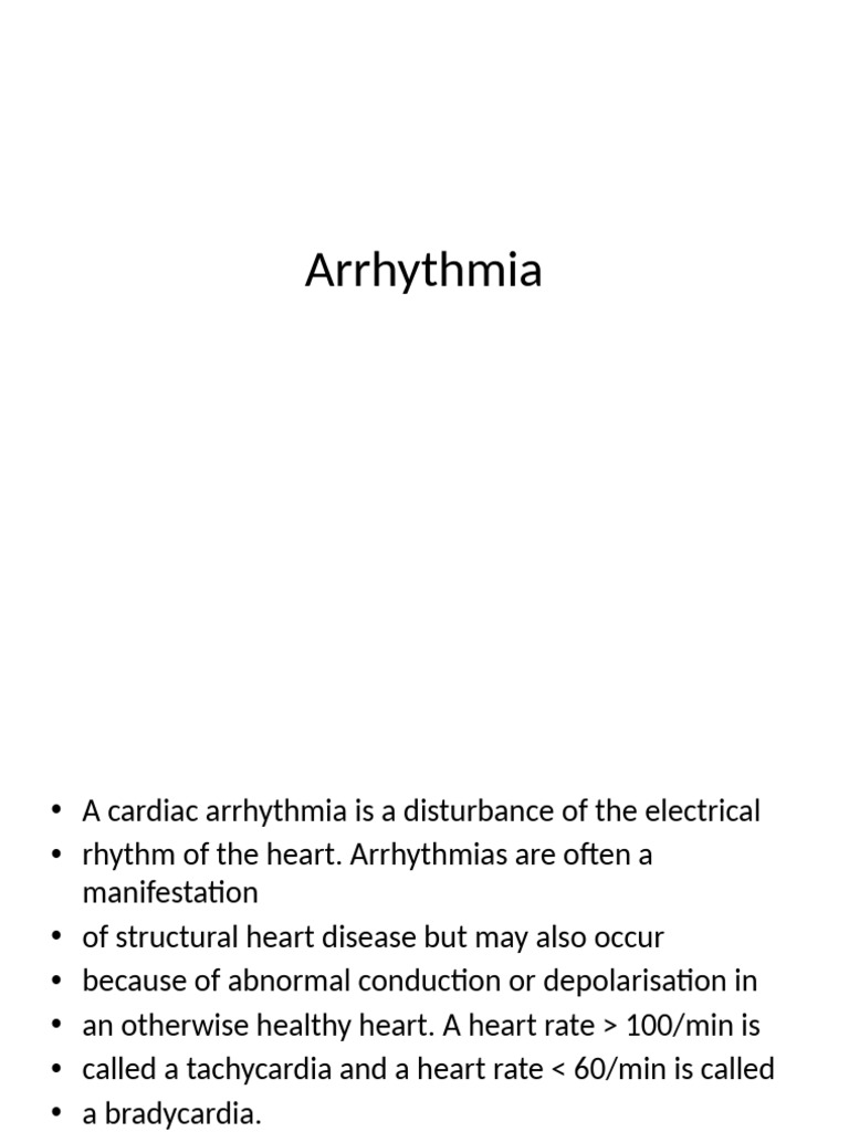 Arrhythmia | PDF