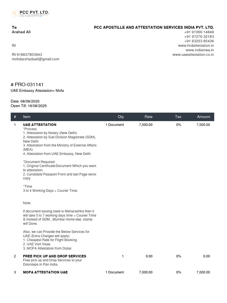 UAE MOFA Attestation Services Overview | PDF | Government And Personhood