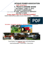 Tractor Show Flyer 2012