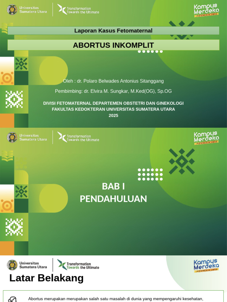 Abortus Inkomplit - PBS | PDF