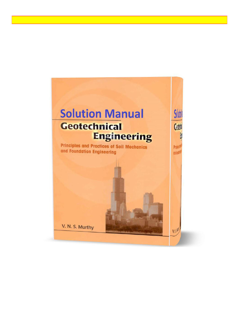 Geotechnical Engineering Solutions Download | PDF | Density | Silt