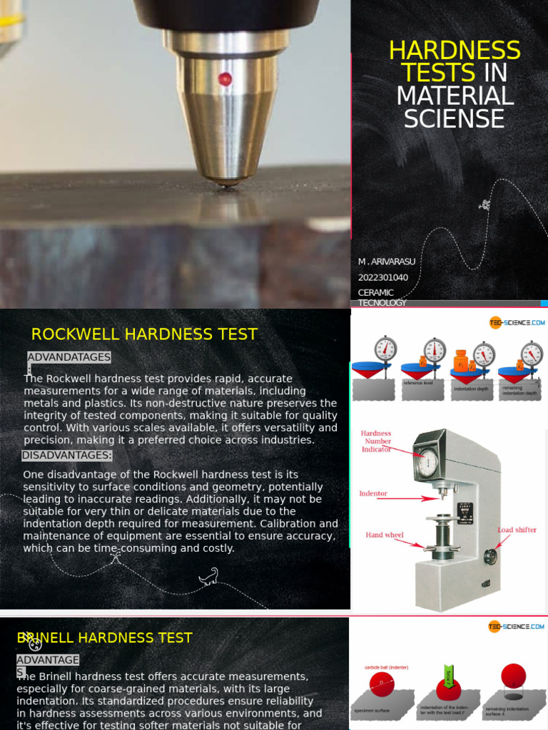 Hardness Tests in Material Science | PDF | Hardness | Applied And ...
