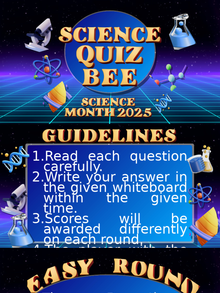 Quiz Bee Science Questions and Answers | PDF | Light | Refraction