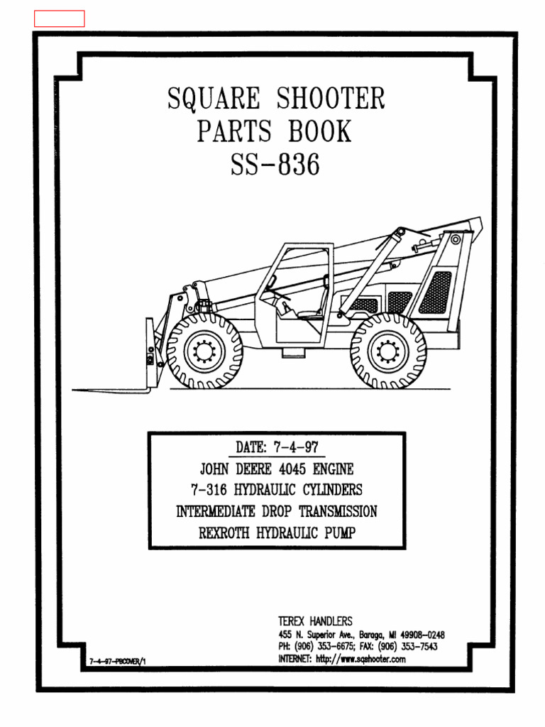 SS-836 Square Shooter Parts Manual | PDF | Valve | Brake