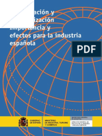 Globalización y Deslocalización Importancia y Efectos para La Industria Española