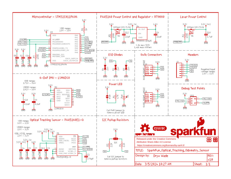 Optical Tracking Sensor Pinout Guide | PDF