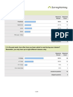 HS 2012 Summary of Student Survey Results