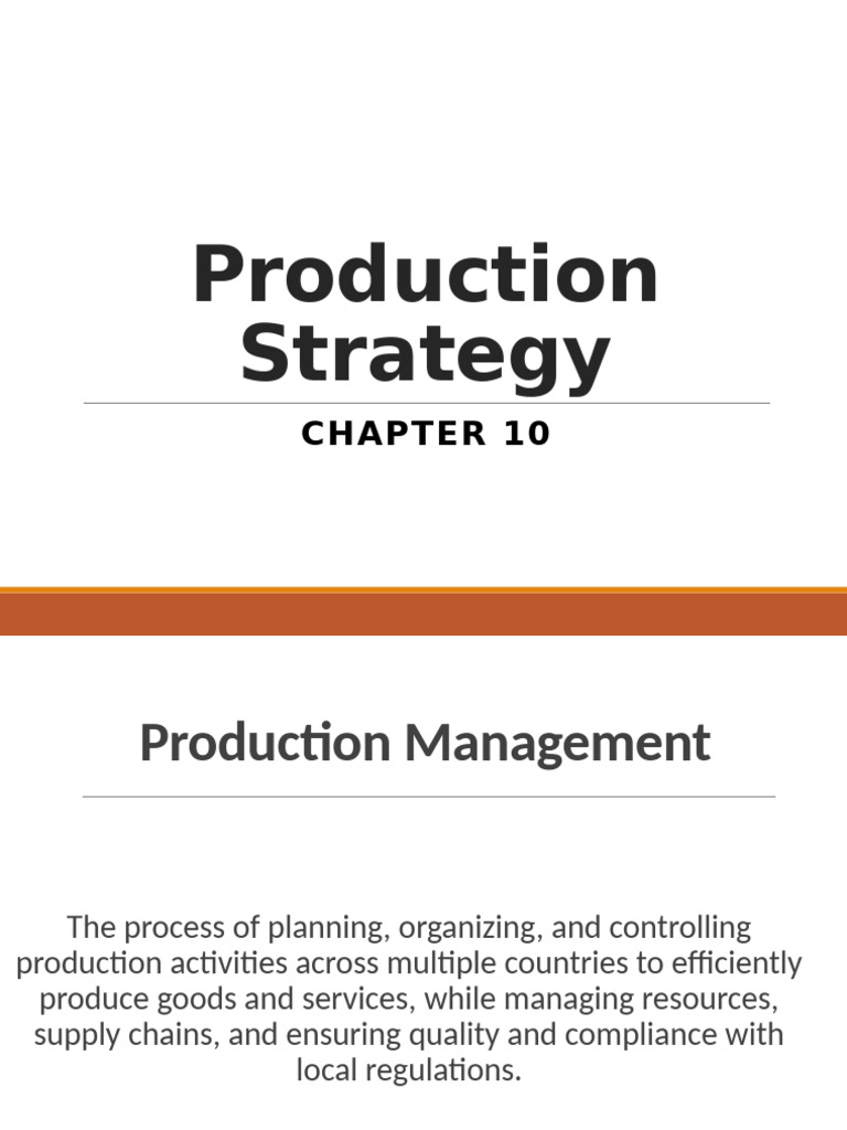 MNE Production Management Strategies | PDF | Logistics | Lean Manufacturing