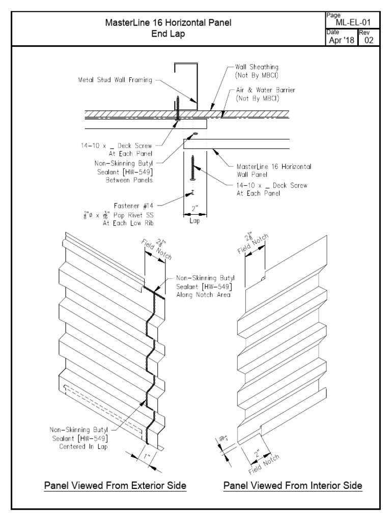 MasterLine 16 Horizontal Panel Guide | PDF