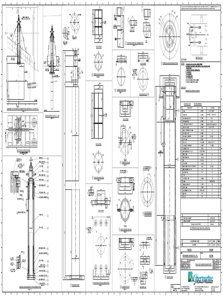 1004-Details of Rudder & Rudder Stock | PDF