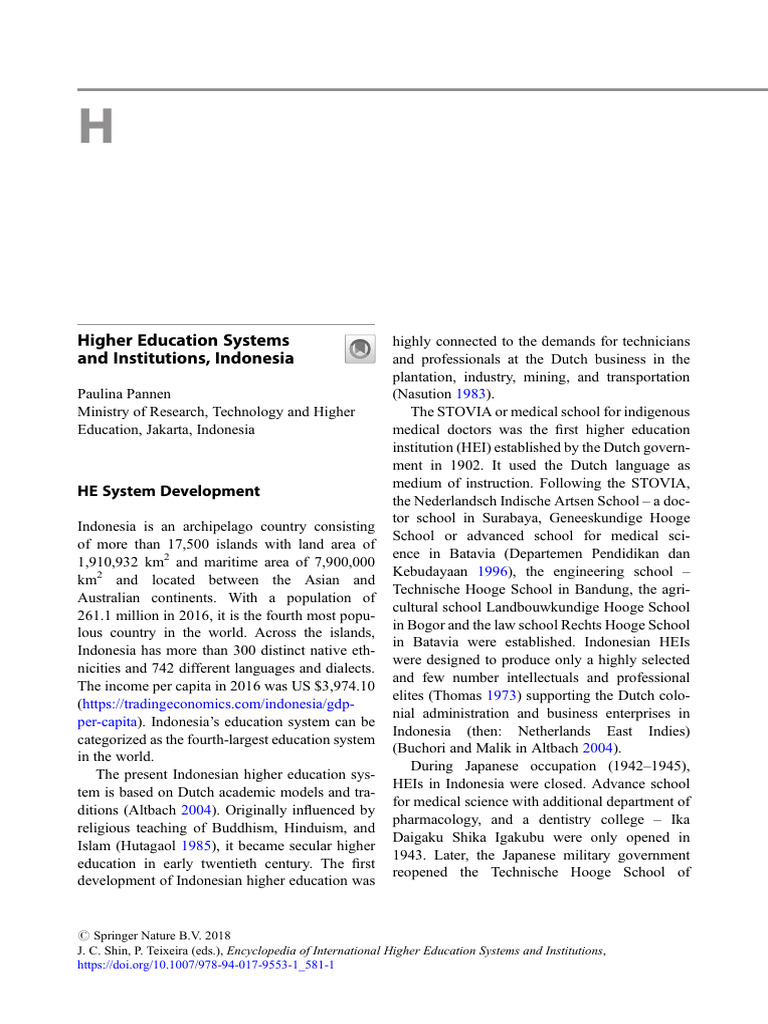 Higher Education Systems and Institution | PDF