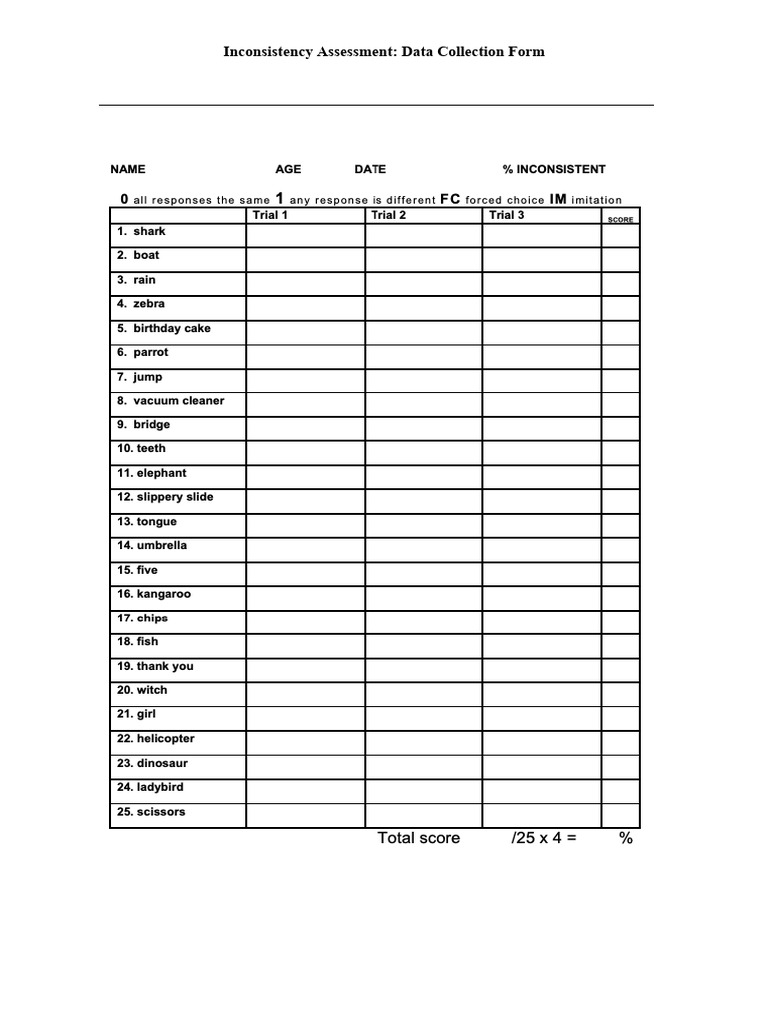 Inconsistencyform 2 | PDF