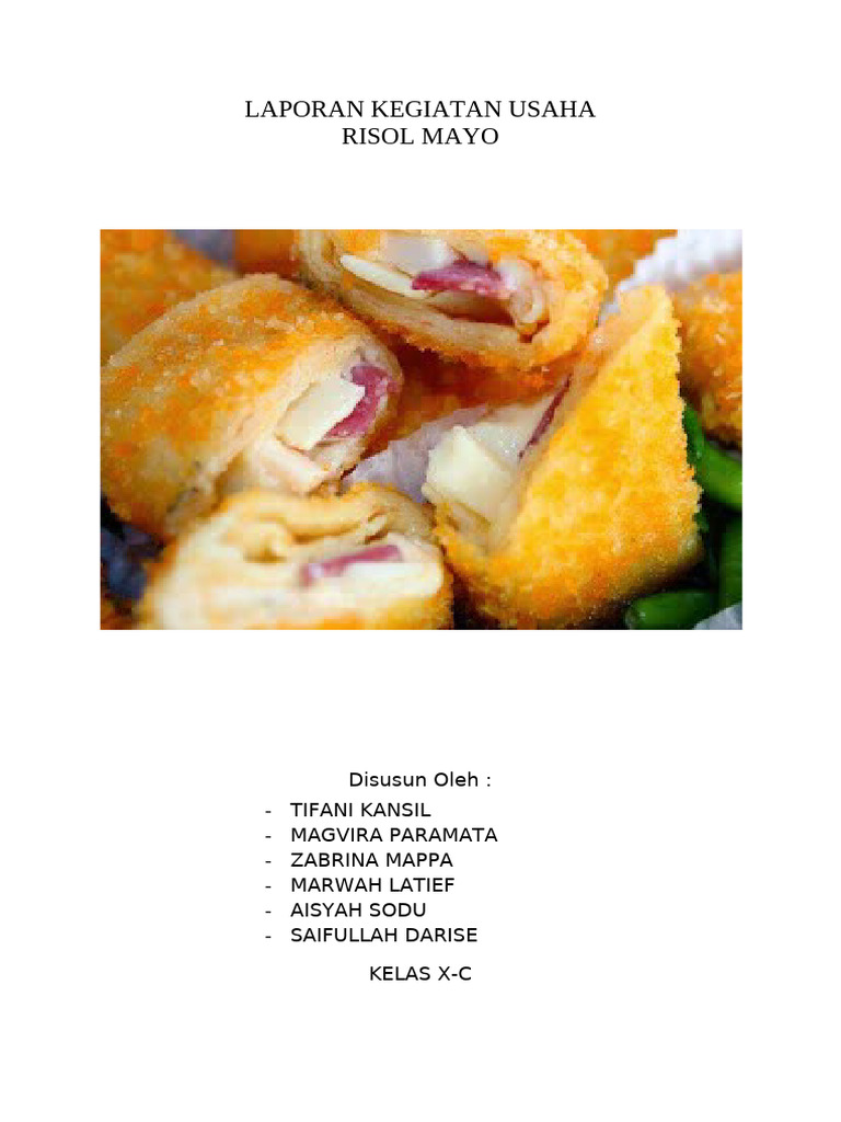 Proposal Usaha Risol Mayo Kreatif | PDF