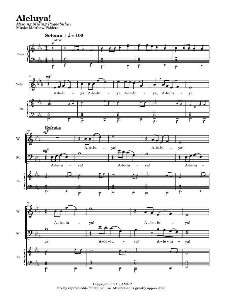 Aleluya Sa Muling Nabuhay | PDF