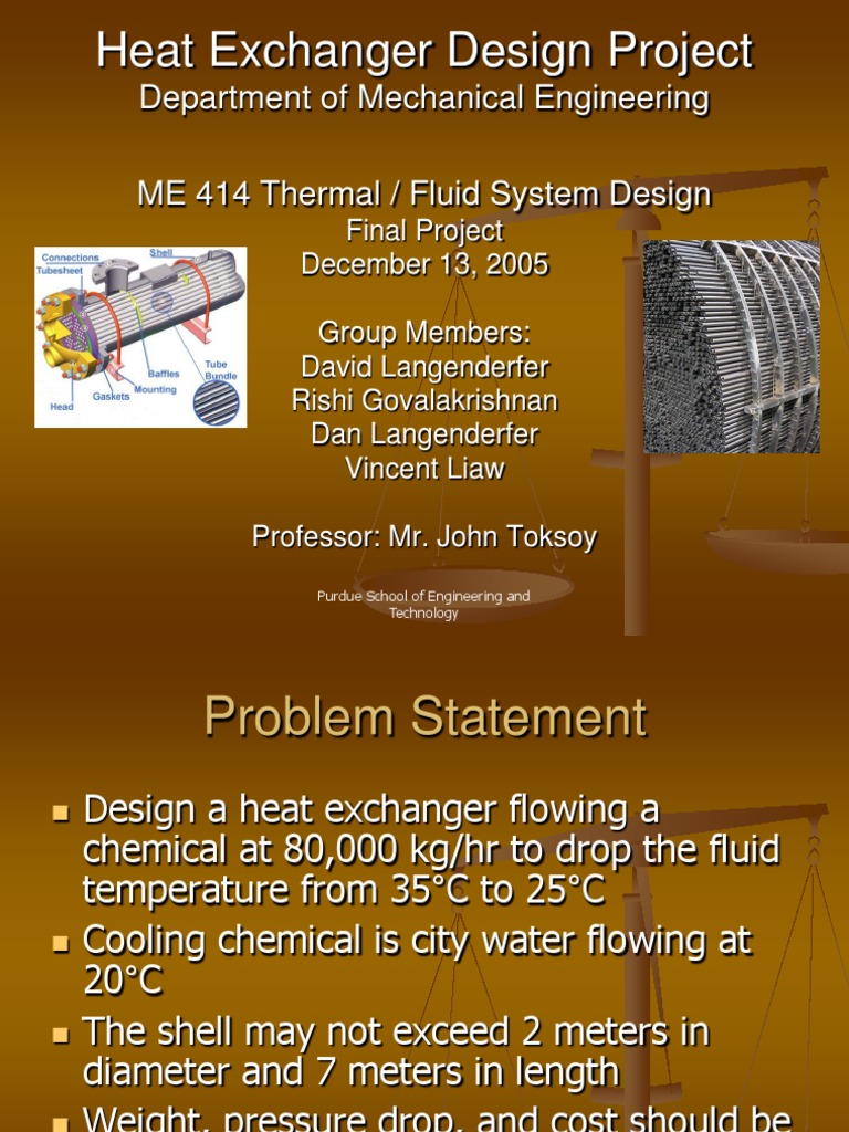 Engineering Heat Exchanger Design | PDF