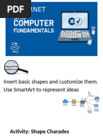 Inserting SmartArt Graphics in Word | PDF | Software | Computing