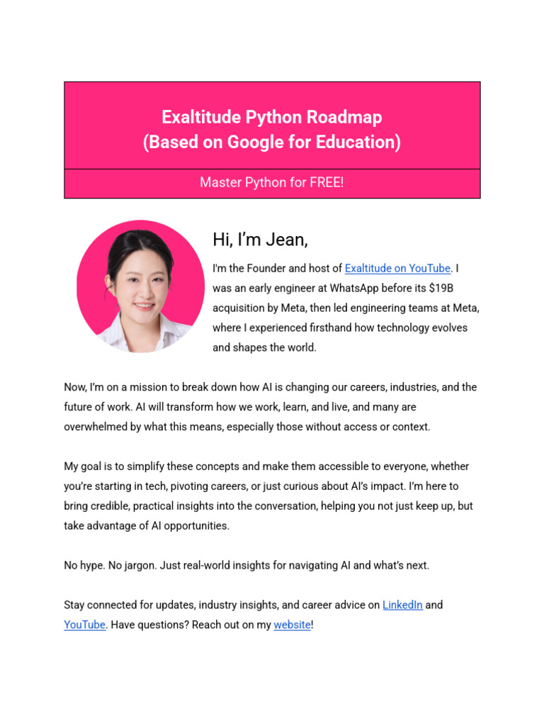 Free Python Learning Roadmap Guide | PDF | Regular Expression | String ...