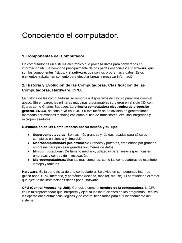 Documento Sin Título | PDF | Hardware de la computadora | Periférico