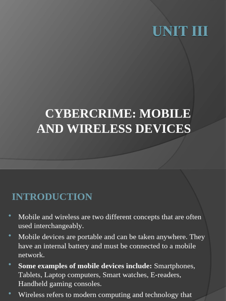 Cybersecurity in Mobile Devices | PDF | Computer Security | Security