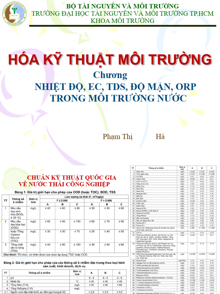 c3 - Nhiệt Độ, Ec, Tds, Mặn, Orp - Hoa Ktmt 2025 | PDF