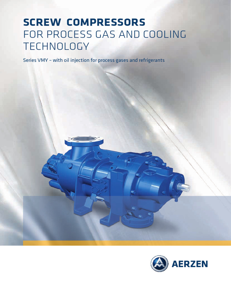 VMY Screw Compressors for Process Gases | PDF | Pump | Machines