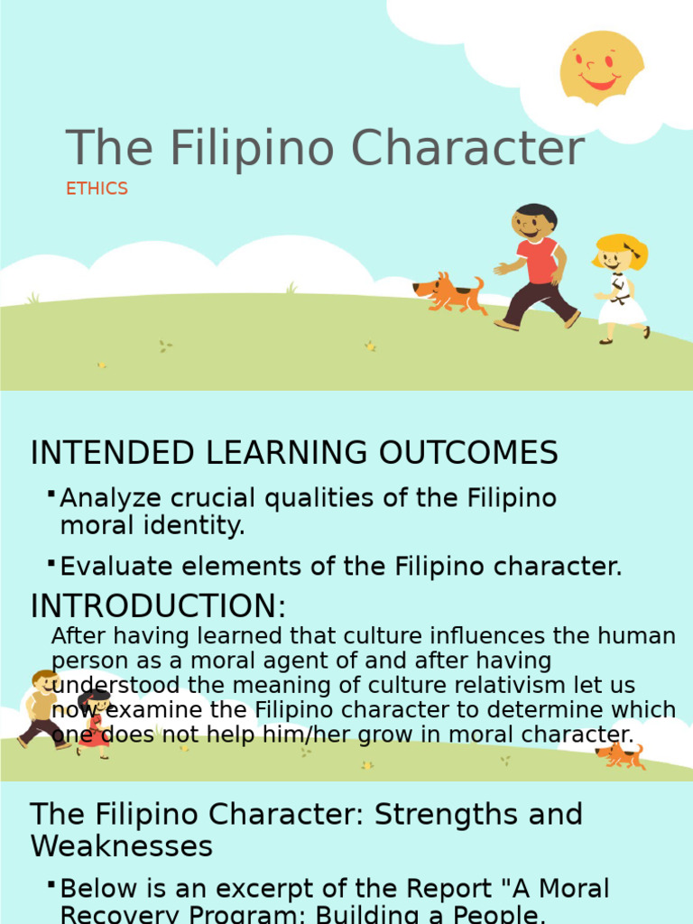 Analyzing Filipino Moral Character Traits | PDF | Sustainability ...