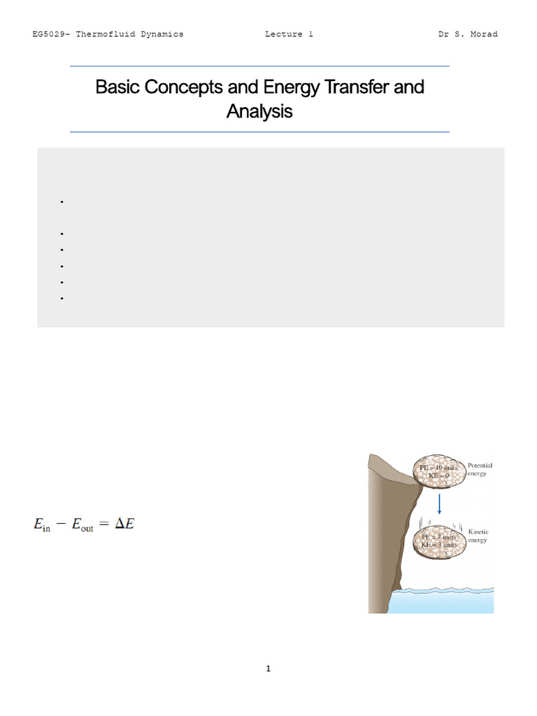 Energy Transfer Analysis in Thermodynamics | PDF | Thermodynamic ...