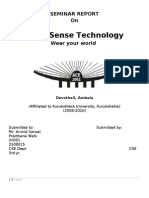 46500010 Sixth Sense Technology Seminar Report