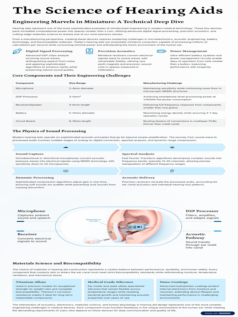 The Science of Hearing Aids | PDF | Hearing Aid | Acoustics