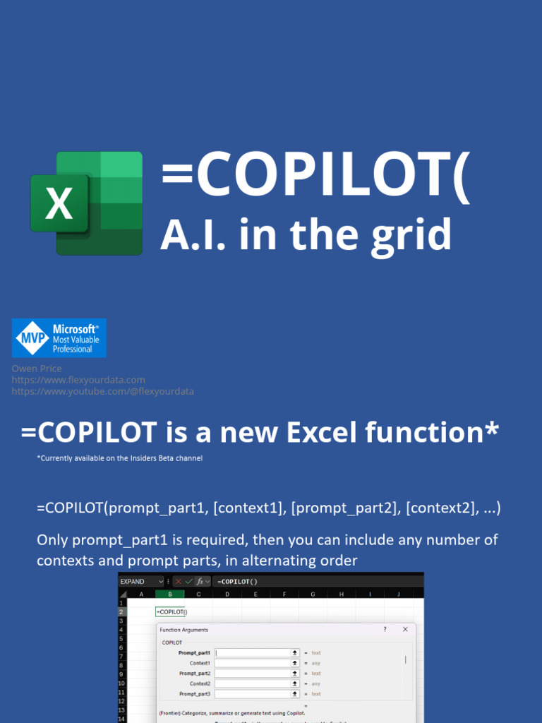Excel COPILOT: A.I. Text Functions Guide | PDF | Computer Programming ...