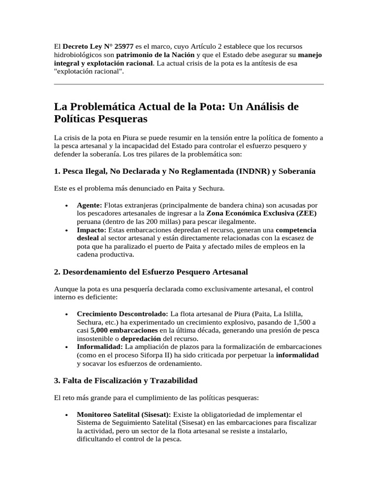 Situacion Pota | PDF | Pesquería | Economias