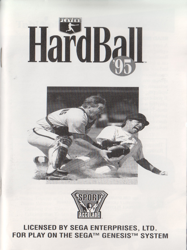 Hardball 95 MD US Manual | PDF