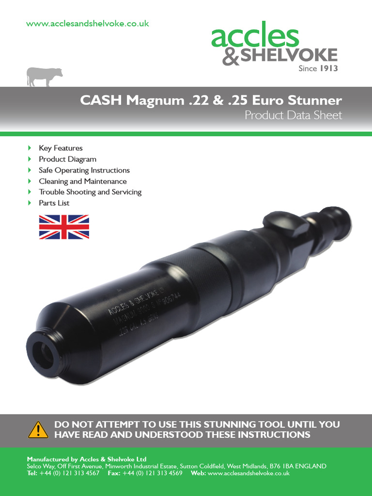 CASH Magnum Stunner .22 & .25 Guide | PDF | Gun Barrel | Trigger (Firearms)