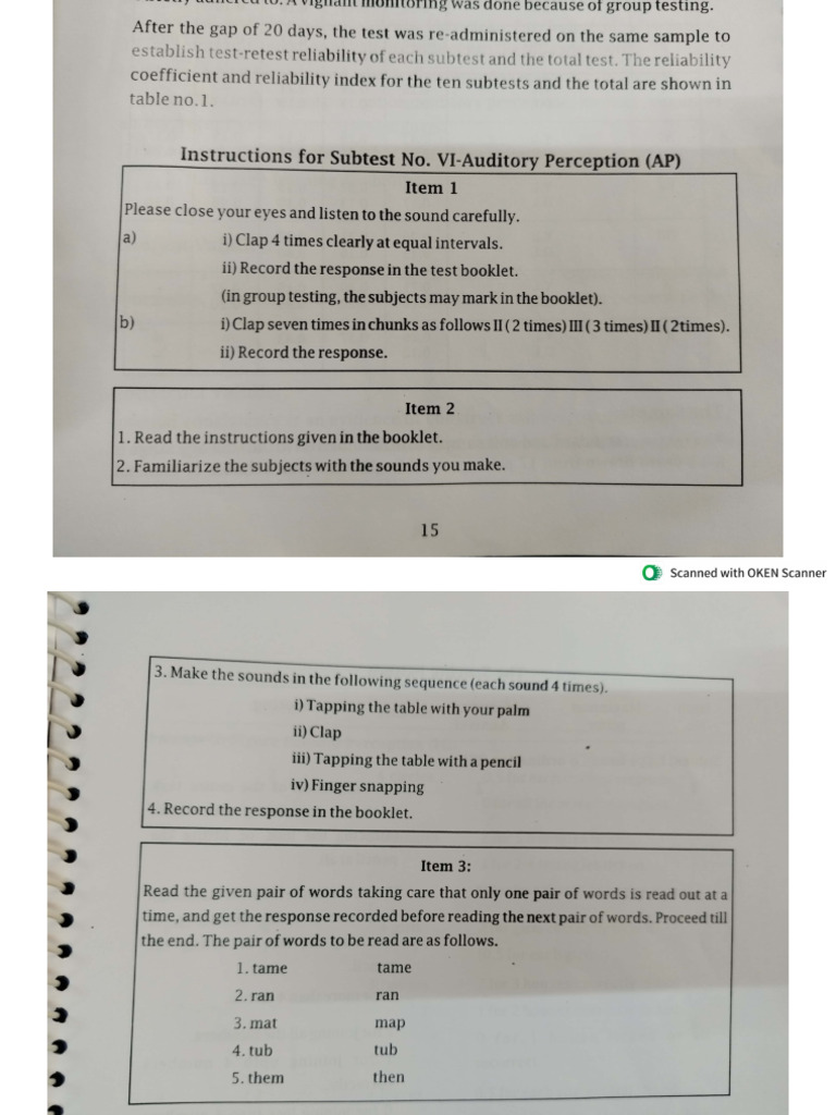 DTLD Scoring | PDF