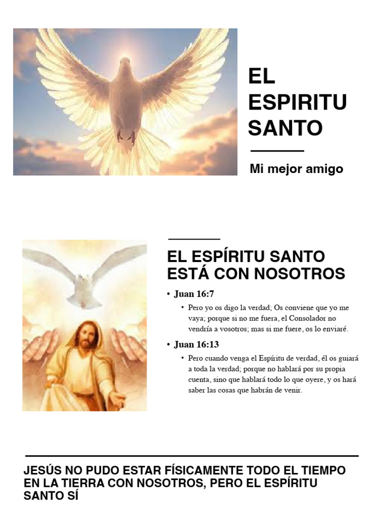 El Poder y Compañía del Espíritu Santo | PDF | espíritu Santo | Jesús