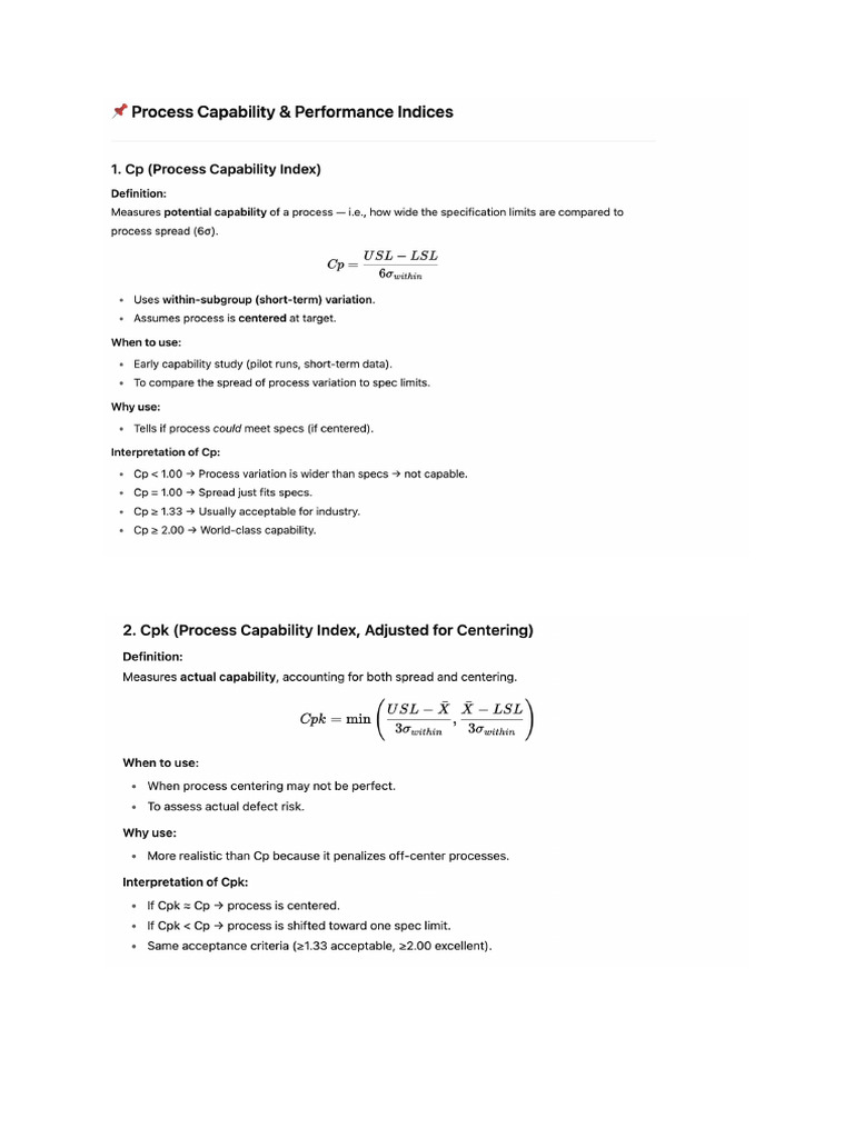 Process Capability | PDF