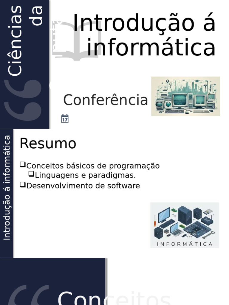 Aula 3 Intro Informatica | PDF | Linguagem de programação | Algoritmos