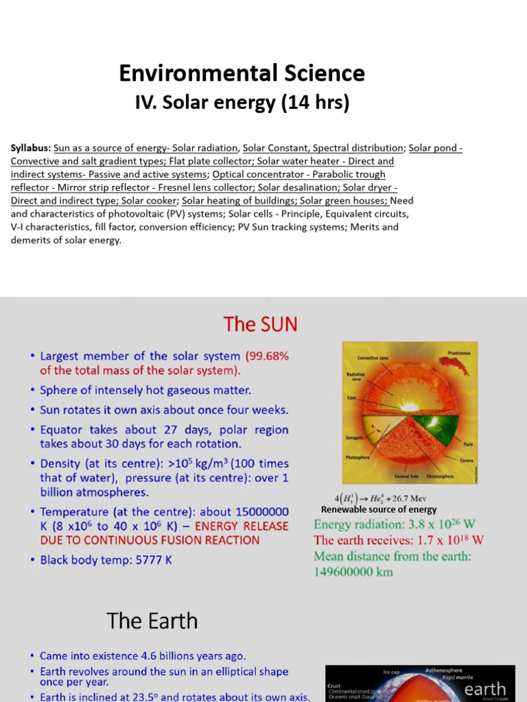 Solar Energy Fundamentals and Applications | PDF | Solar Energy ...