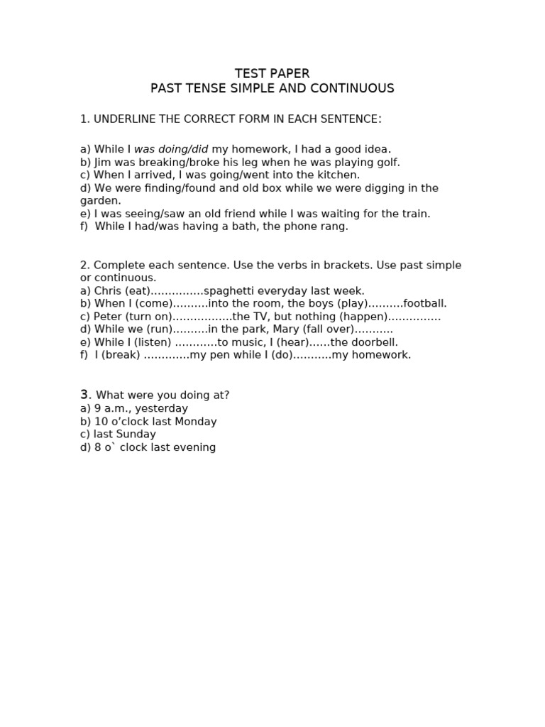 4 Test Paper | PDF