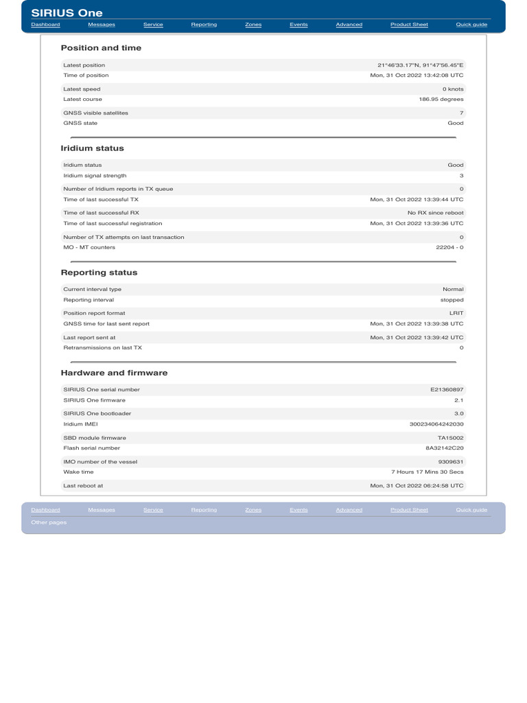 Vessel Position and Status Report | PDF | Computer Engineering | Computing
