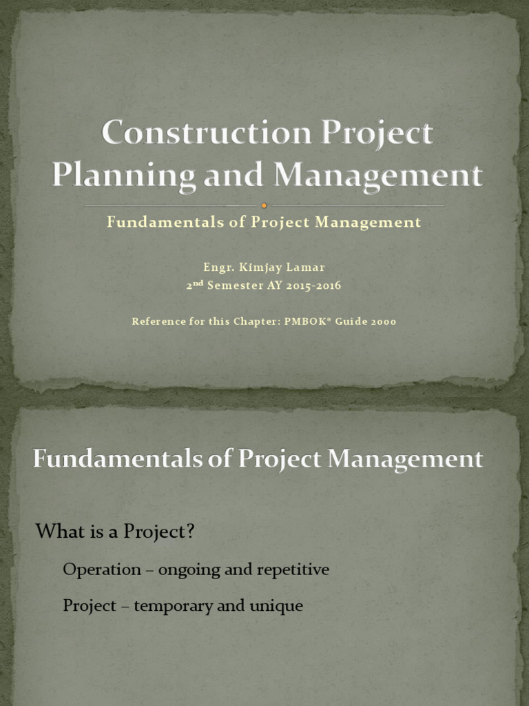 Project Management Fundamentals Overview | PDF | Project Management ...