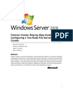 Failover Cluster Step-By-Step Guide - Configuring a Two-Node File Server Failover Cluster