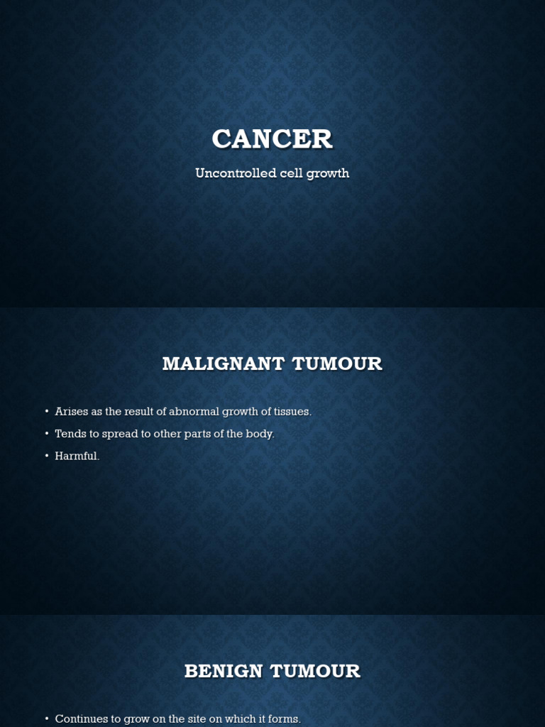 Understanding Cancer: Types and Causes | PDF