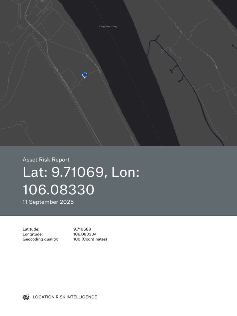 Asset Risk Report: Location Analysis | PDF | Flood | Natural Disasters