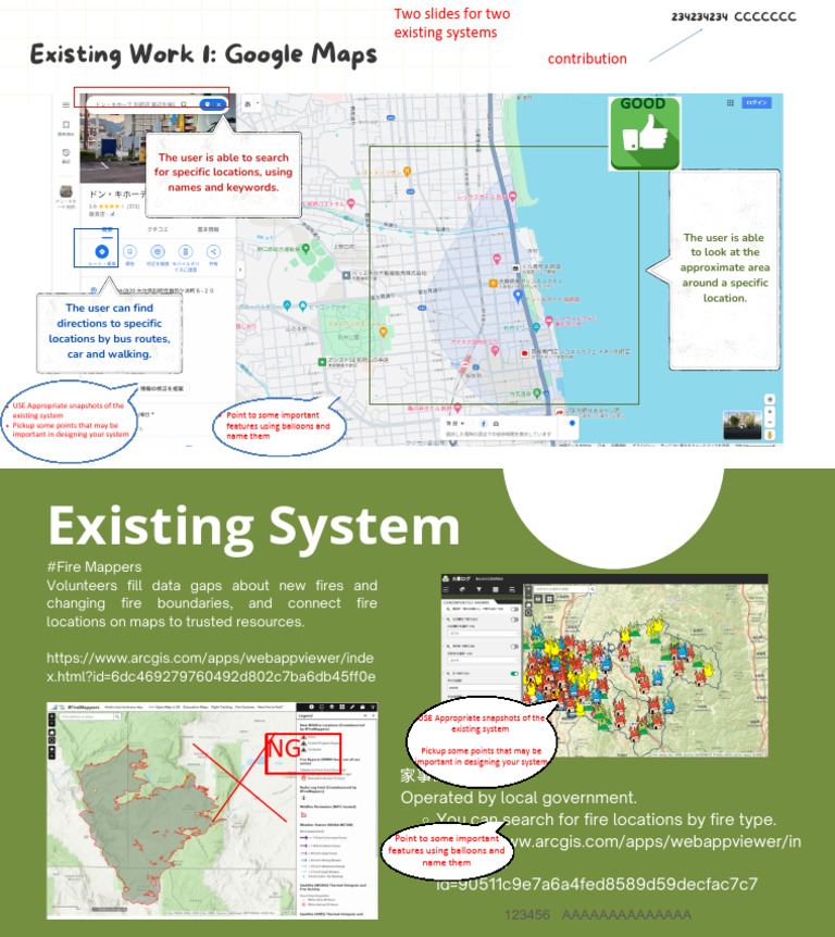 Existing Work 1: Google Maps: The User Is Able To Search For Specific ...
