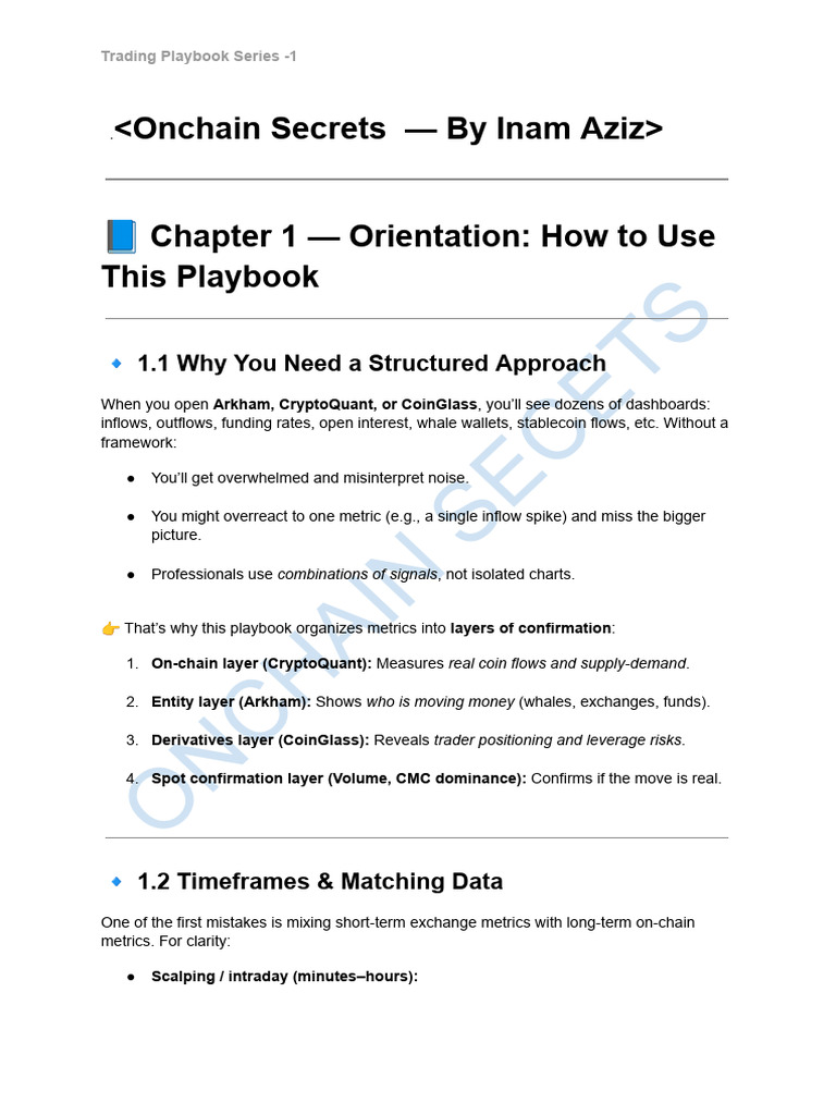 Onchain Secrets - by Inam Aziz | PDF | Bitcoin | Market Trend