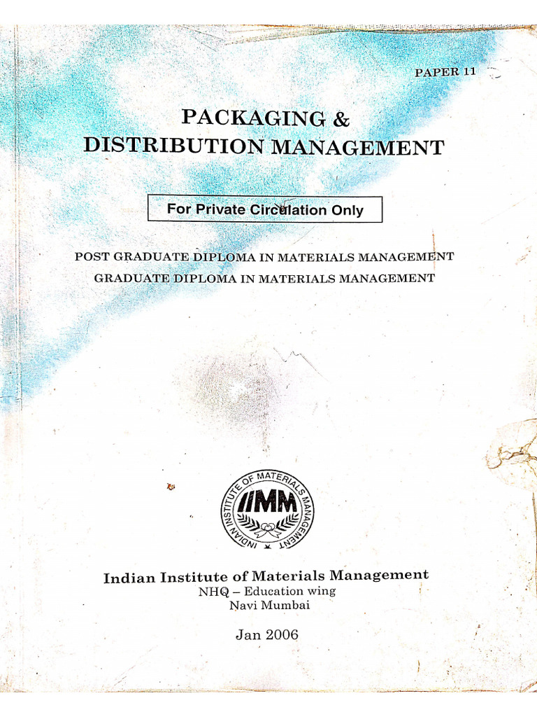 Packaging & Distribution Management Jan 2006 | PDF