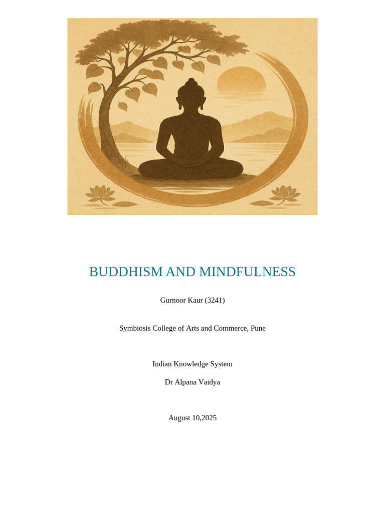 Buddhism and Mindfulness Insights | PDF | Sati (Buddhism) | Mindfulness