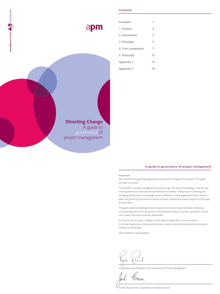 Governance of Project Management | PDF